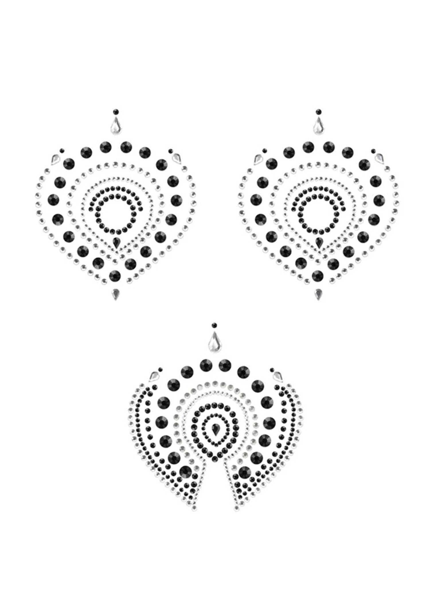 Bijoux Indiscrets Flamboyant Body Jewellery (Black/Silver) 3 Bijoux Indiscrets Flamboyant Body Jewellery (Black/Silver)