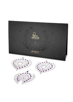 Bijoux Indiscrets Flamboyant Body Jewellery (Purple/Pink) -Underwear Specialty Store bijoux indiscrets flamboyant body jewellery nipple sticker nipplet nipple cover black silver lingerie accessory C