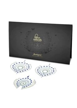 Bijoux Indiscrets Flamboyant Body Jewellery (Blue/Green) -Underwear Specialty Store bijoux indiscrets flamboyant body jewellery nipple sticker nipplet nipple cover blue lingerie accessory C