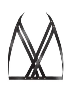 Bijoux Indiscrets MAZE Halter Bra Harness (Black)