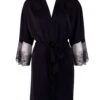BLUEBELLA Alanna Kimono (Black) -Underwear Specialty Store bluebella alanna kimono black robe night gown lace loungewear luxury lingerie A