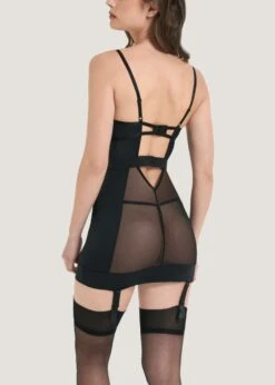 BLUEBELLA Alanna Longline Basque -Underwear Specialty Store bluebella alanna longline basque underwired non padded black lace soft mesh sexy bodywear lingerie C