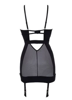 BLUEBELLA Alanna Longline Basque -Underwear Specialty Store bluebella alanna longline basque underwired non padded black lace soft mesh sexy bodywear lingerie G