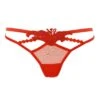BLUEBELLA Amina (Red) Thong -Underwear Specialty Store bluebella amina red embroidery flower thong bottoms sexy lingerie A