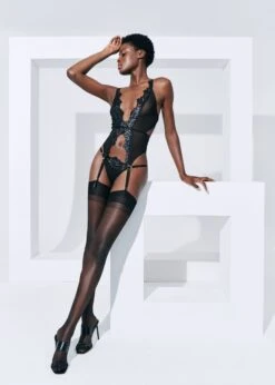 BLUEBELLA Avery Soft Basque -Underwear Specialty Store bluebella avery soft basque black bodywear bodysuit luxury lingerie E