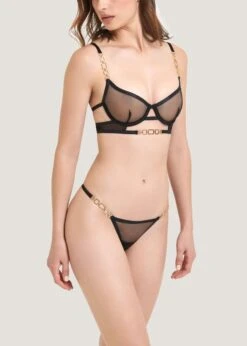 BLUEBELLA Calypso Bra -Underwear Specialty Store bluebella calypso bra black gold see through bra underwired sexy lingerie D