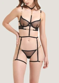 BLUEBELLA Calypso Bra -Underwear Specialty Store bluebella calypso bra black gold see through bra underwired sexy lingerie F