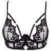 BLUEBELLA Caramella Bra (Black) -Underwear Specialty Store bluebella caramella bra sheer mesh black lace nonpadded underwire sexy lingerie A