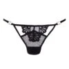 BLUEBELLA Caramella Thong (Black) -Underwear Specialty Store bluebella caramella thong black mesh embroidery no vpl bottoms sexy lingerie A