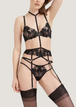 BLUEBELLA Colette Bra -Underwear Specialty Store bluebella colette bra underwire nonpadded black mesh sexy lingerie F