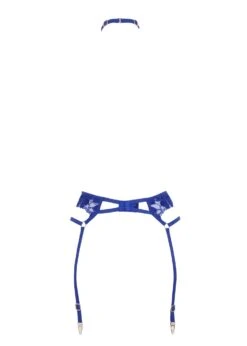 BLUEBELLA Colette Suspender Harness (Blue) -Underwear Specialty Store bluebella colette suspender harness blue lace sexy lingerie G