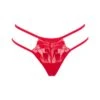 BLUEBELLA Colette Thong (Red) -Underwear Specialty Store bluebella colette thong tomato red embroidery lace gstring sexy lingerie underwear A