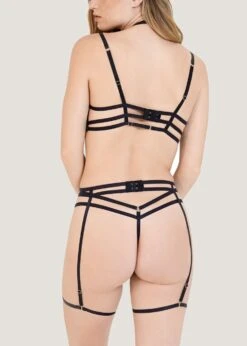 BLUEBELLA Edena Suspender Harness -Underwear Specialty Store bluebella edena suspender harness detachable black bondage bodywear sexy lingerie D