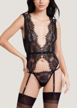 BLUEBELLA Fenella Thong -Underwear Specialty Store bluebella fenella thong black lace bottoms sexy lingerie 41254 D