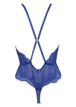 BLUEBELLA Iris Soft Body (Blue) -Underwear Specialty Store bluebella iris body lace bodysuit non padded cross back the web surf blue sexy lingerie F