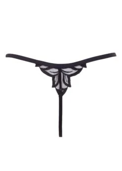 BLUEBELLA Isadora Thong -Underwear Specialty Store bluebella isadora thong black lace mesh bottoms sexy lingerie G