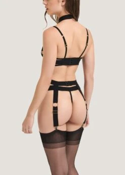 BLUEBELLA Mandra Suspender Harness (Black) -Underwear Specialty Store bluebella mandra harness detachable suspender black bondage sexy lingerie C