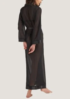 BLUEBELLA Marcella Long Kimono -Underwear Specialty Store bluebella marcella long kimono black robe sexy lingerie C