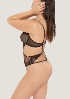 BLUEBELLA Marseille Wired Body (Black) -Underwear Specialty Store bluebella marseille black wired body bodysuit mesh lace non padded bodywear sexy lingerie E