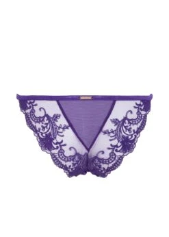 BLUEBELLA Marseille Brief (Heliotrope Purple) -Underwear Specialty Store bluebella marseille brief purple lace mesh underwear sexy lingerie I