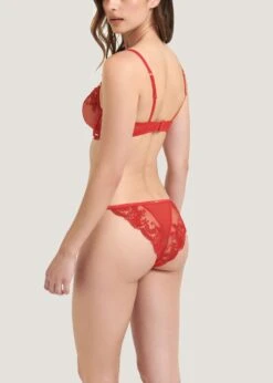 BLUEBELLA Marseille Brief (Red) -Underwear Specialty Store bluebella marseille brief tomato red panty knicker lace embroidery sexy underwear lingerie E