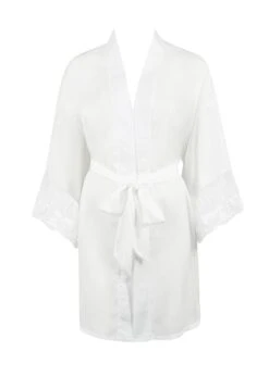 BLUEBELLA Marseille Luxury Satin Kimono (White)