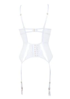 BLUEBELLA Marseille Basque (White) -Underwear Specialty Store bluebella marseille white basque underwired lace bodysuit sexy lingerie bodywear G