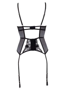BLUEBELLA Marseille Wired Basque (Black) -Underwear Specialty Store bluebella marseille wired basque black bodywear bodysuit luxury lingerie F