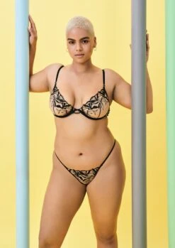 BLUEBELLA Persephone Brief -Underwear Specialty Store bluebella persephone brief nude mesh black embroidery underwear sexy lingerie F