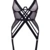 BLUEBELLA Sawyer Wired Basque -Underwear Specialty Store bluebella sawyer wired basque black underwire bodywear sexy lingerie A