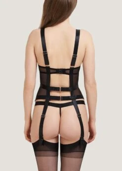 BLUEBELLA Sawyer Wired Basque -Underwear Specialty Store bluebella sawyer wired basque black underwire bodywear sexy lingerie D