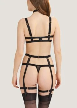 BLUEBELLA Slade Suspender Harness 13 BLUEBELLA Slade Suspender Harness -Underwear Specialty Store bluebella slade suspender harness detachable black bodywear luxury lingerie D
