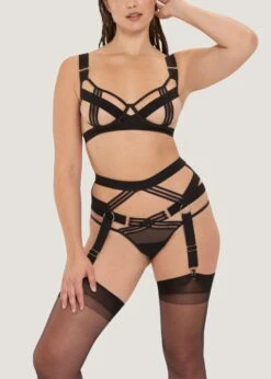 BLUEBELLA Sutton Suspender -Underwear Specialty Store bluebella sutton black suspender belt bottoms sexy lingerie accessory F