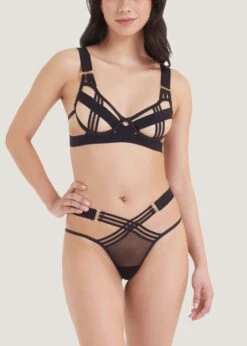 BLUEBELLA Sutton Bra -Underwear Specialty Store bluebella sutton underwired open bra black non padded cupless bra sexy lingerie D