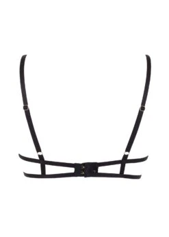 BLUEBELLA Tallulah Open Bra (Black) -Underwear Specialty Store bluebella tallulah black open bra underwired cupless bra lace details sexy lingerie F