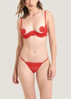 BLUEBELLA Tallulah Nipple Pasties (Red) -Underwear Specialty Store bluebella tallulah nipplet tomato red nipple pasties sexy lingerie accessories C