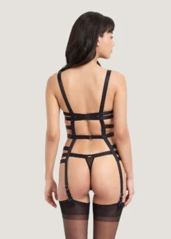 BLUEBELLA Thea Thigh Harness (Black) -Underwear Specialty Store bluebella thea thigh harness garter belt black lingerie accessory D