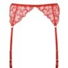 BLUEBELLA Valentina Suspender (Red) -Underwear Specialty Store bluebella valentina suspender red heart valentines day sexy lingerie A