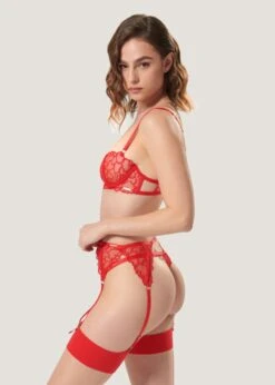 BLUEBELLA Valentina Suspender (Red) 12 BLUEBELLA Valentina Suspender (Red) -Underwear Specialty Store bluebella valentina suspender red heart valentines day sexy lingerie C