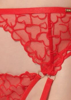 BLUEBELLA Valentina Suspender (Red) 16 BLUEBELLA Valentina Suspender (Red) -Underwear Specialty Store bluebella valentina suspender red heart valentines day sexy lingerie G