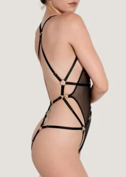 Kleio Multi-Style Harness Body (Black) -Underwear Specialty Store bordelle kleio multi style harness body black bondage lingerie accessory D