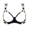 Kleio Ouvert Wire Bra (Black) -Underwear Specialty Store bordelle kleio ouvert wired open cupless bra black underwired sexy lingerie A