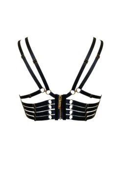 Kleio Ouvert Wire Bra (Black) -Underwear Specialty Store bordelle kleio ouvert wired open cupless bra black underwired sexy lingerie H