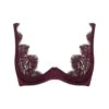 Camellia High Apex Plunge Bra (Sienna) -Underwear Specialty Store coco de mer camellia high apex plunge bra underwired red lace sienna avec amour luxury lingerie A