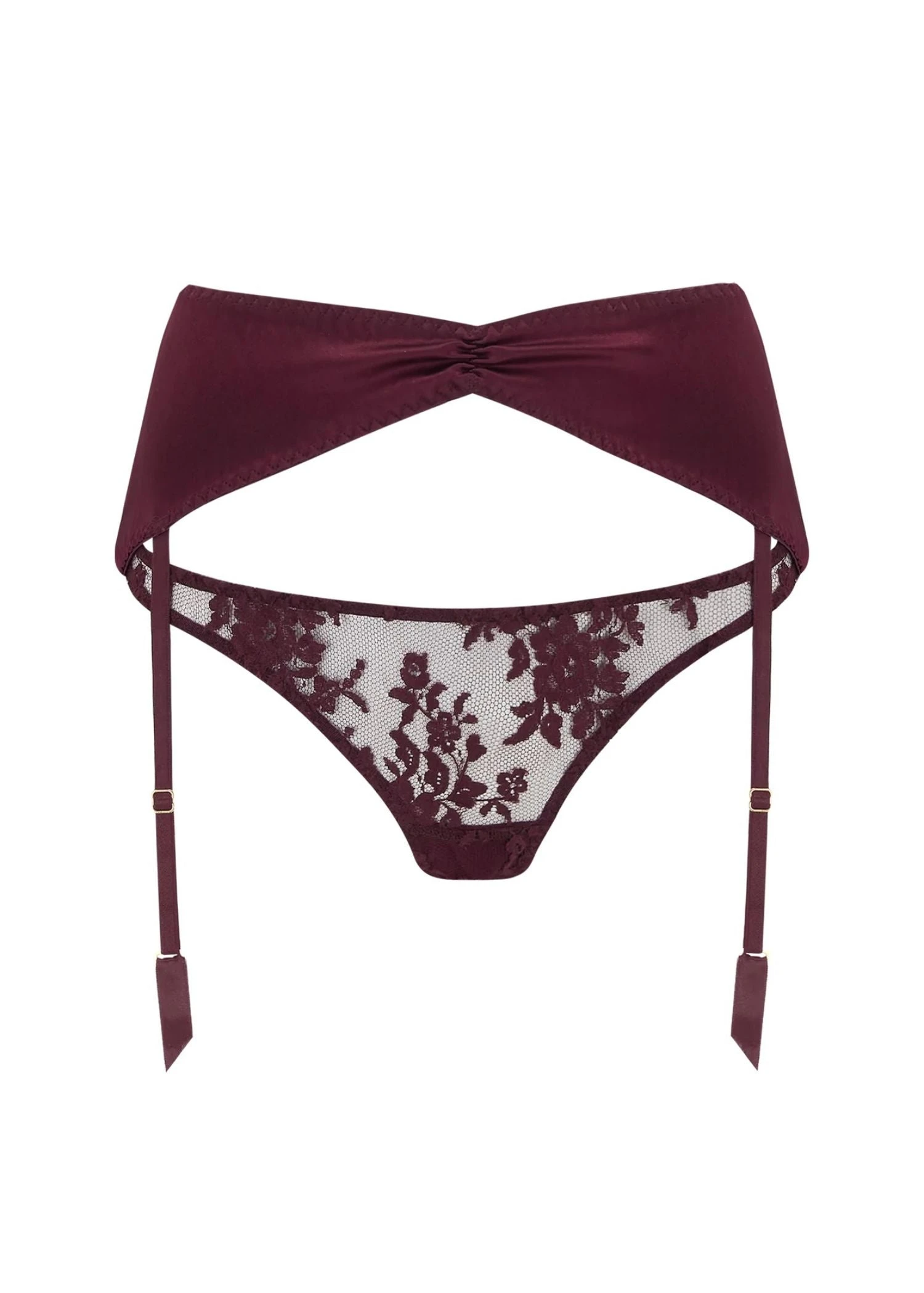 Camellia Suspender Knicker (Sienna) 3 Camellia Suspender Knicker (Sienna)