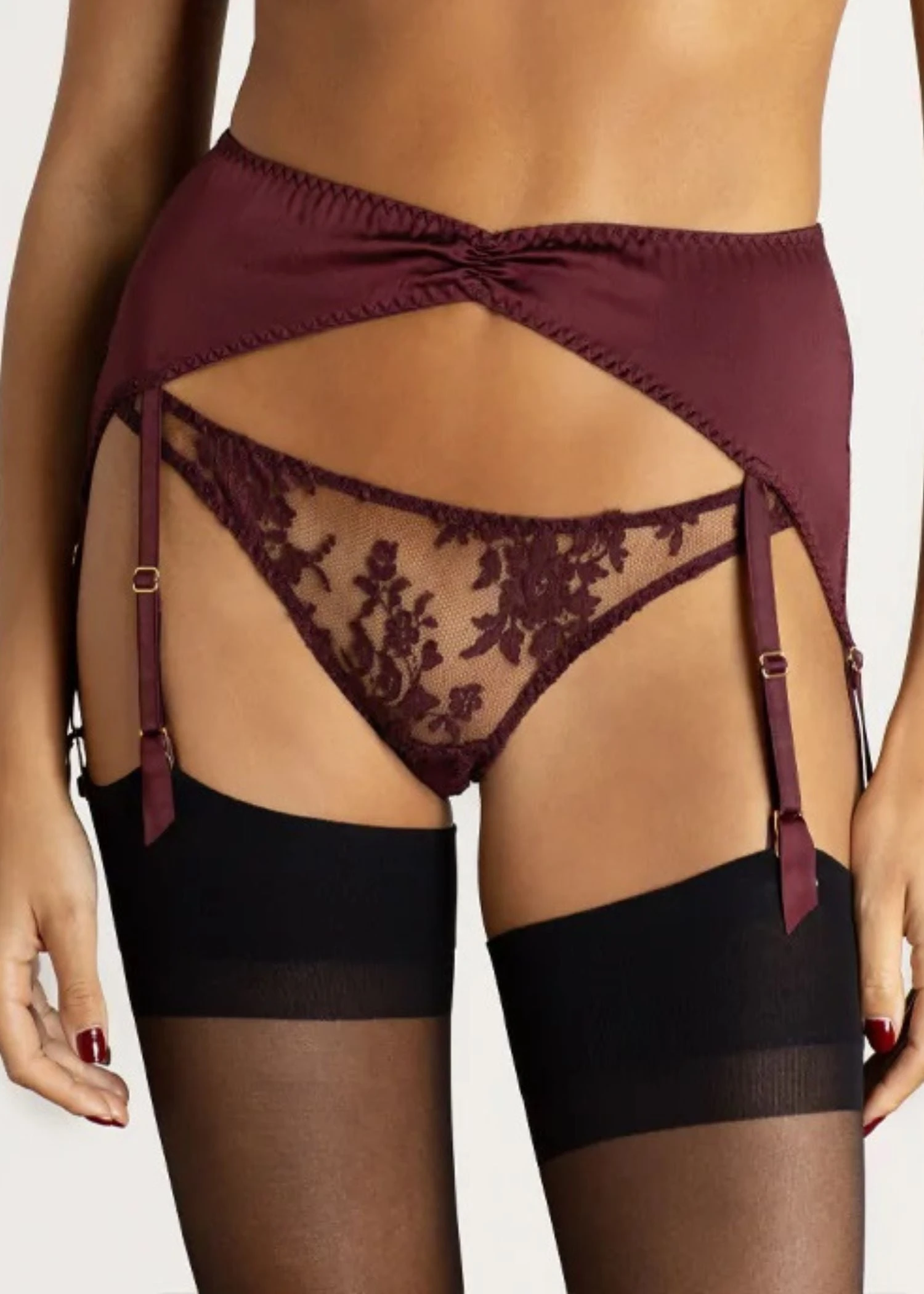 Camellia Suspender Knicker (Sienna) 4 Camellia Suspender Knicker (Sienna) - Image 2