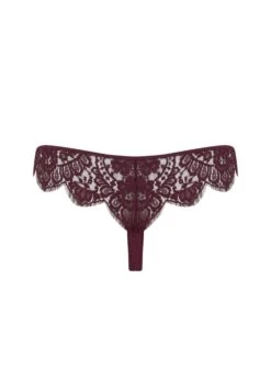 Camellia Thong (Sienna) -Underwear Specialty Store coco de mer camellia thong red lace underwear sienna avec amour luxury lingerie F