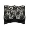 Hera High Neck Balconette Bra (Black) -Underwear Specialty Store coco de mer hera high neck balconette bra black lace silk luxury lingerie A