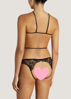 Hera Open Playsuit (Black) 11 Hera Open Playsuit (Black) -Underwear Specialty Store coco de mer hera playsuit black lace silk cupless ouvert bottom sexy lingerie C copy