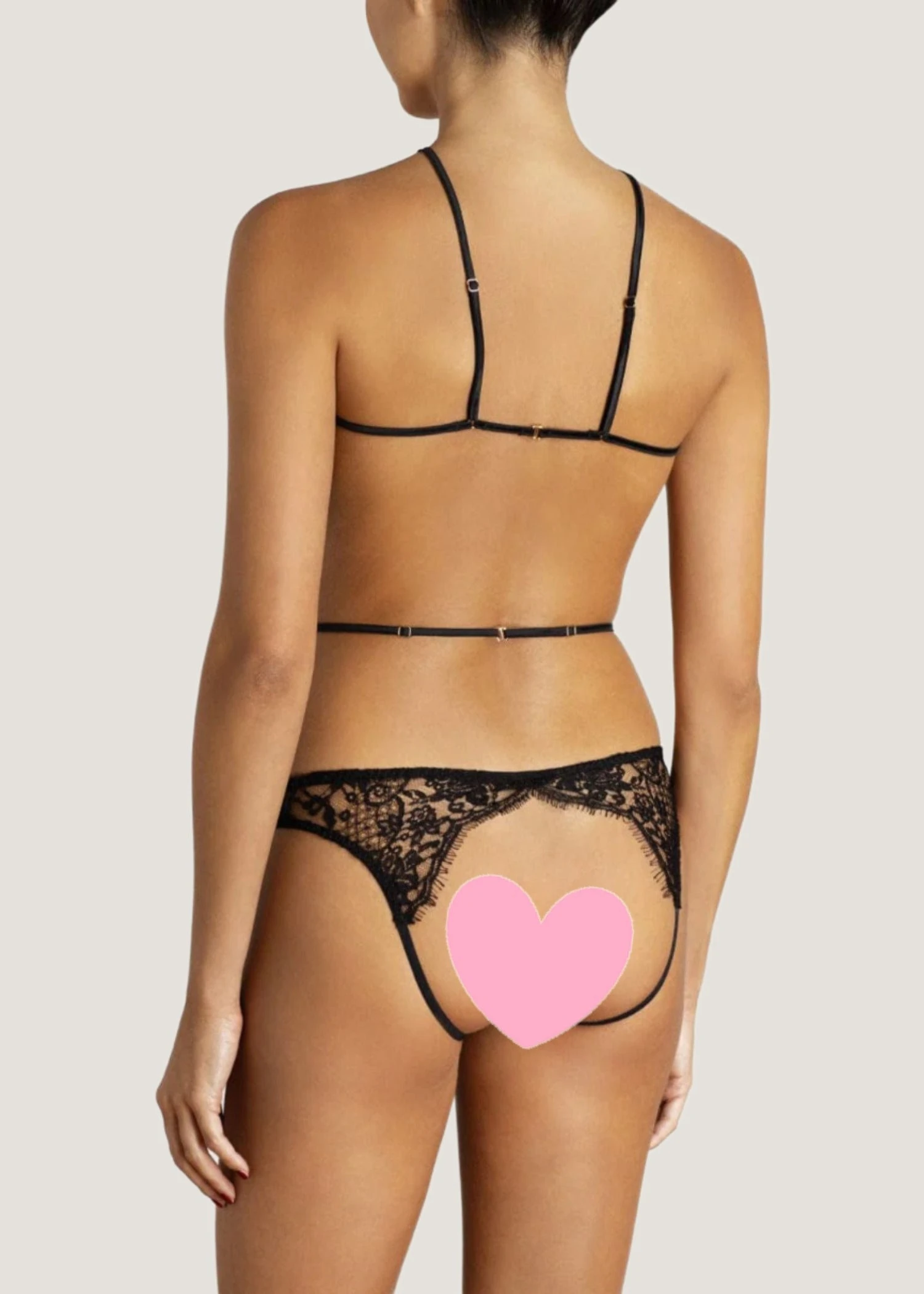 Hera Open Playsuit (Black) 5 Hera Open Playsuit (Black) - Image 3